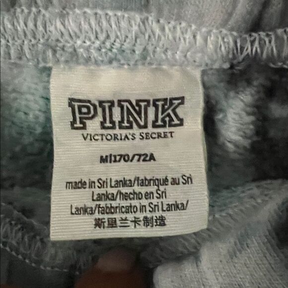 Victoria Secret Pink Blue/Black Varsity Tie Dye Shorts in Size M - Picture 6 of 8